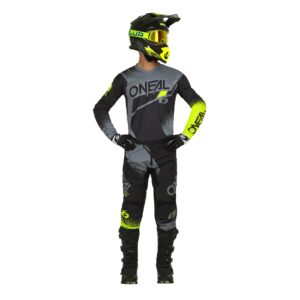 חליפת רכיבה אפור\שחור\צהוב- O'NEAL Element Racewear