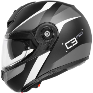 קסדת נפתחת שחור\לבן\אפור  – SCHUBERTH C3 PRO SESTANTE GREY