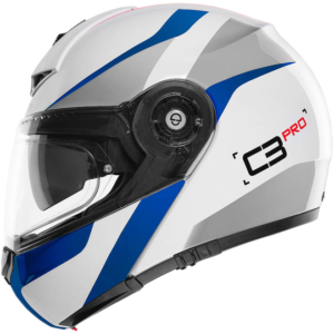 קסדת נפתחת לבן\כחול\אפור – SCHUBERTH C3 PRO SESTANTE BLUE