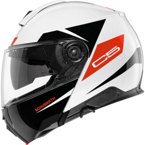 קסדה נפתחת לבן\שחור\אדום – SCHUBERTH ECLIPSE RED C5