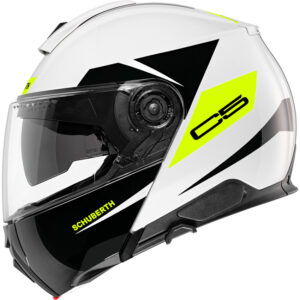 קסדה נפתחת שחור\לבן\צהוב – SCHUBERTH ECLIPSE YELLOW C5