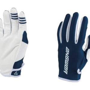 כפפות רכיבה כחול נייבי/לבן – answer racing Ascent gloves
