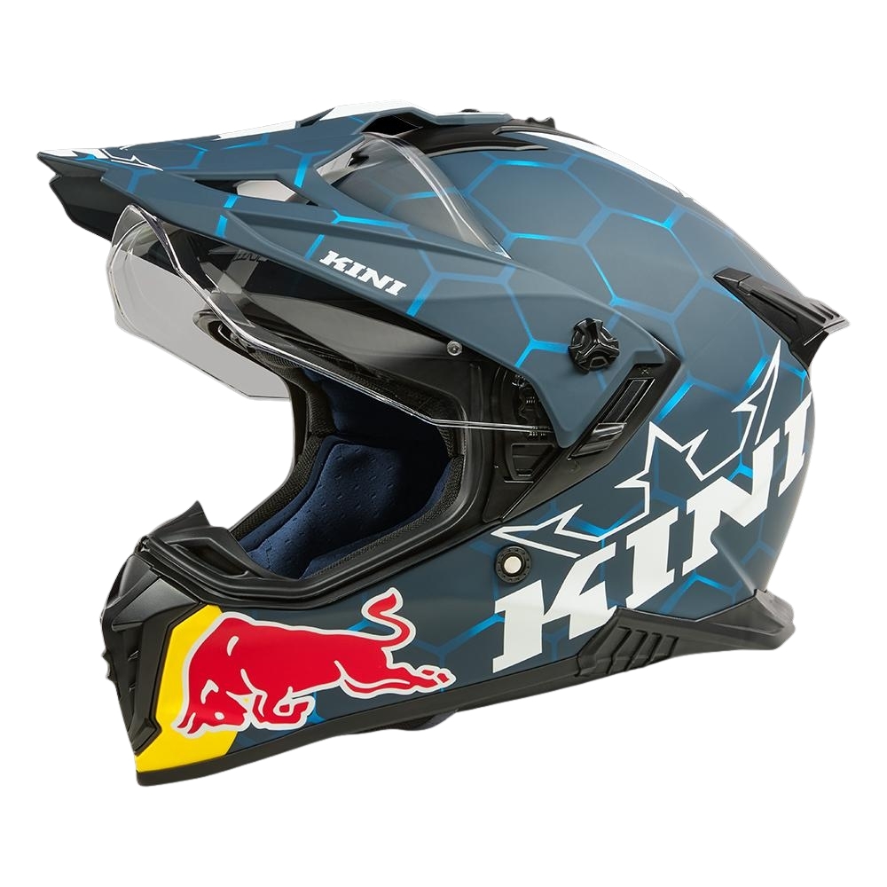 קסדת אדוונצ'ר  Kini Red Bull ADV X כחול/לבן- KINI KRADV-001