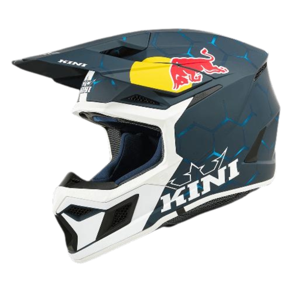 קסדת שטח כחול/לבן – Kini Red Bull MX3