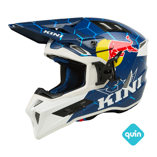 קסדת שטח כחול/לבן – Kini Red Bull EXC