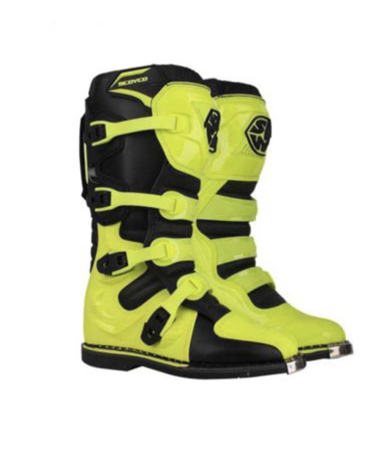 מגף רכיבה צהוב\שחור -SCOYCO