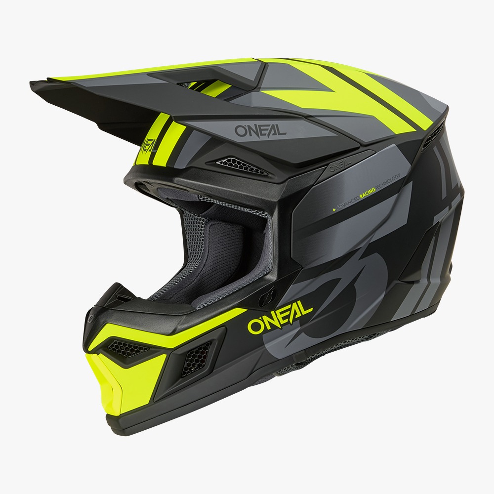 קסדת שטח אוניל שחור\אפור\צהוב – O'Neal 3SRS Helmet